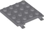 LEGO® alaplap, módosított, 4 x 4, oldalán 2 csatlakozóval (6039699)