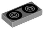LEGO® csempe 1 x 2, dekorált, kazetta mintával (4224701)