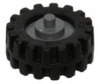 LEGO® kerék, gumi és felni, 15 x 6, csigakerékkel, komplett (3464c04codbg)