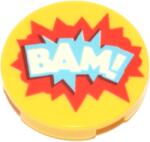 LEGO® csempe kerek, 2 x 2, dekorált, robbanás mintával (6173984)