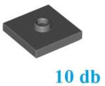 LEGO® alaplap, módosított 2 x 2, csatlakozóval a tetején (jumper) - CSOMAG ÁR (KKKCS0053)