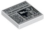 LEGO® csempe 2 x 2, dekorált, újság mintával 2 (6218212)