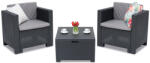 BICA Colorado Terrace Box 2 Bica antracit technorattán kerti bútorok, ládával (BC9021ANTbox)