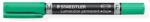 STAEDTLER Alkoholos marker, 0, 6/1, 5 mm, kúpos, kétvégű, STAEDTLER "Lumocolor® duo 348", zöld (TS3485) - tintasziget