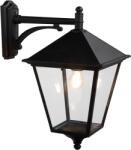 Norlys London Big fekete-átlátszó LED kültéri falikar (NO-4137BL) LED 1 izzós IP54 (4137BL)