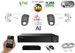  MS - AI Hybrid Light IP kamerarendszer 2 kamerával switchel 5 Mpix WT - 6143k2B