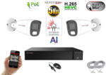 Monitorrs Security - AI Hybrid Light IP kamerarendszer 2 kamerával 5 Mpix WT - 6143k2