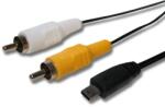 VHBW U-8 audio-video kábel Casio U-8 kamerákhoz (800102386)