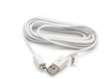 VHBW Adatkábel az USB-A-tól a MicroUSB 2.0-ig, fehér, 3, 0 m (800114827)