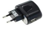 OTB USB töltő / adapter, univerzális, fekete, 1A (8012646)