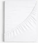 Goldea cearceaf de pat cu elastic din bumbac - alb 200 x 200 cm