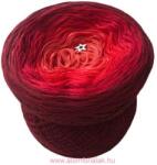  3 szálú Álomfonal Red Ombre 500 m (színek 205, 195, 325, 430) (red4)