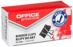 Office Products Clip hartie 32mm, 12buc/cutie, Office Products - negru (OF-18093219-05)