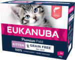 EUKANUBA macska tasak MP kitten Grain Free lazac 12x85g