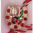 Flippy Martisor Brosa Mica in Cutie, Jolie, Dimensiune Brosa 2.5-3cm, Material Metal, Model Potcoava Buburuza Ghiocel (teo-134752)