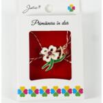Flippy Martisor Brosa Mica in Cutie, Jolie, Dimensiune Brosa 2, 5-3 cm, Material Metal, Model Trifoi Alb, Multicolor (teo-134765)