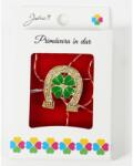 Flippy Martisor Brosa, Jolie, Model Potcoava cu Trifoi, Metal Emailat in Culori, Sistem de Prindere cu Ac, Dimensiune 2.5-3 cm, Ambalaj Individual cu Design, Multicolor (teo-134734)