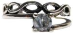 Flippy Inel pentru Dama Argint 925, Jolie, Model Impletit, cu Piatra 4.3 gr, Marimea 53, 2.5 x 2 cm, Argintiu (teo-131802)