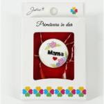 Flippy Martisor Brosa Mica in Cutie, Jolie, Dimensiune Brosa 2, 5-3 cm, Material Metal, Model Cerc Mama, Alb (teo-134735)