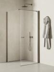 NEW TRENDY New Soleo Gunmetal Brushed cabină de duș 100x100 cm pătrat grafit periat/sticlă transparentă K-2146-WP (K2146WP)