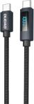 Dudao L7C USB-C - USB-C 100W kábel LED kijelzővel 1m - Fekete - smartdiszkont