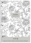 Shkolyaryk Publishing House Caiet cu spirală A4+, cu linii, 80 de pagini, SHKOLYARYK "Vintage flowers", mixt A4-080-6700L (A4-080-6700L)