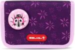 Belmil Penar cu ecuson Belmil - Purple Spring, cu 1 fermoar si pliu dublu (335-88) Penar