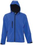 SOL'S Férfi Replay kapucnis Soft Shell kabát 2XL kék