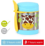 Skip Hop Zoo Étel termosz kanállal/villával Zsiráf 325 ml, 3r+ - vitalcafe