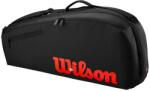 Wilson Clash V3 3PK Racquet Bag Black/Infrared Táska teniszütőhöz
