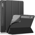  Husă LEATHER pentru Lenovo Tab P12 neagră