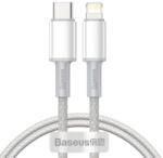 Baseus PD 20W USB-C/Lightning adat- és töltőkábel, 2m, fehér