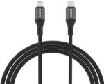 Dudao L3CL USB-C - Lightning 30W Fonott Kábel 1.2m - Fekete,