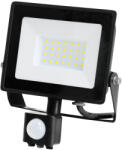 Kobi LED reflektor halogén 30W 2505lm 6500K IP65 fekete mozgásérzékelő MH Kobi (KOBNAS510)