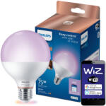 Philips LED izzó E27 G95 11W = 75W 2200-6500K + RGB SMART WiFi Philips WiZ (PHWIZ0751)