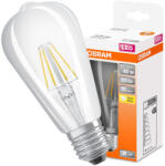 OSRAM LED izzó E27 ST64 4W = 40W 470lm 2700K meleg 300° izzószál OSRAM (4058075434424)