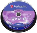 Verbatim Медия, Verbatim DVD R AZO 4.7GB 16X MATT SILVER SURFACE (10 PACK) (43498)