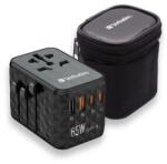 Verbatim Адаптер, Verbatim UTA-05 GaN III Universal Travel Adapter with 2 x USB-C PD 65W (32120)