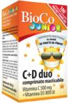 BioCo Vitamina C+D Junior, 100 comprimate, BioCo