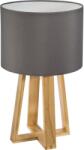 Atmosphera - Asztali lámpa MOLU 1xE27/25W/230V fenyő/szürke 161500B (P6454)