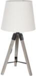Atmosphera - Asztali lámpa RUNO 1xE27/25W/230V fa/fehér 136663A (P6495)