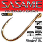 SASAME Chinu Ringed füles pontyozó horog - Gold - 1