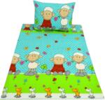  Krepp ágynemű kiságyhoz BÁRÁNYOK kék Ágyneműhuzat mérete: 45 x 65 cm | 90 x 135 cm