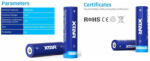 XTAR 18650 3, 6V 3600mAh 10A védelemmel ellátott Li-ion akkumulátor (XTAR-18650-3600mAh)