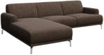 MESONICA Barna sarokkanapé MESONICA Puzo I, bal, 240 cm (MESONICA-PUZO-14A-4L)