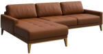 MESONICA Barna bőr sarokkanapé MESONICA Musso Tufted, bal, 248 cm (MESONICA-MUSSO-116B-4L)