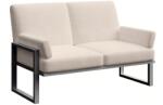 Mesonica Bézs kétüléses kerti kanapé MESONICA Soledo antracit talppal 140 cm (MESONICA-SOLEDO-189B-2)