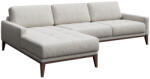 MESONICA Világosszürke szövet sarokkanapé MESONICA Musso Tufted, bal 248 cm (MESONICA-MUSSO-15B-4L)