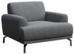 MESONICA Világosszürke MESONICA Puzo szövet fotel fekete talppal (MESONICA-PUZO-12N-1)