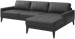 MESONICA Sötétszürke bőr sarokkanapé MESONICA Musso Tufted, jobb, 248 cm (MESONICA-MUSSO-114B-4R)